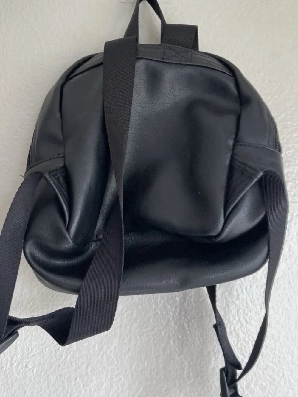 Victorias Secret PINK MINI Backpack Black Leather fashion travel school bag rare